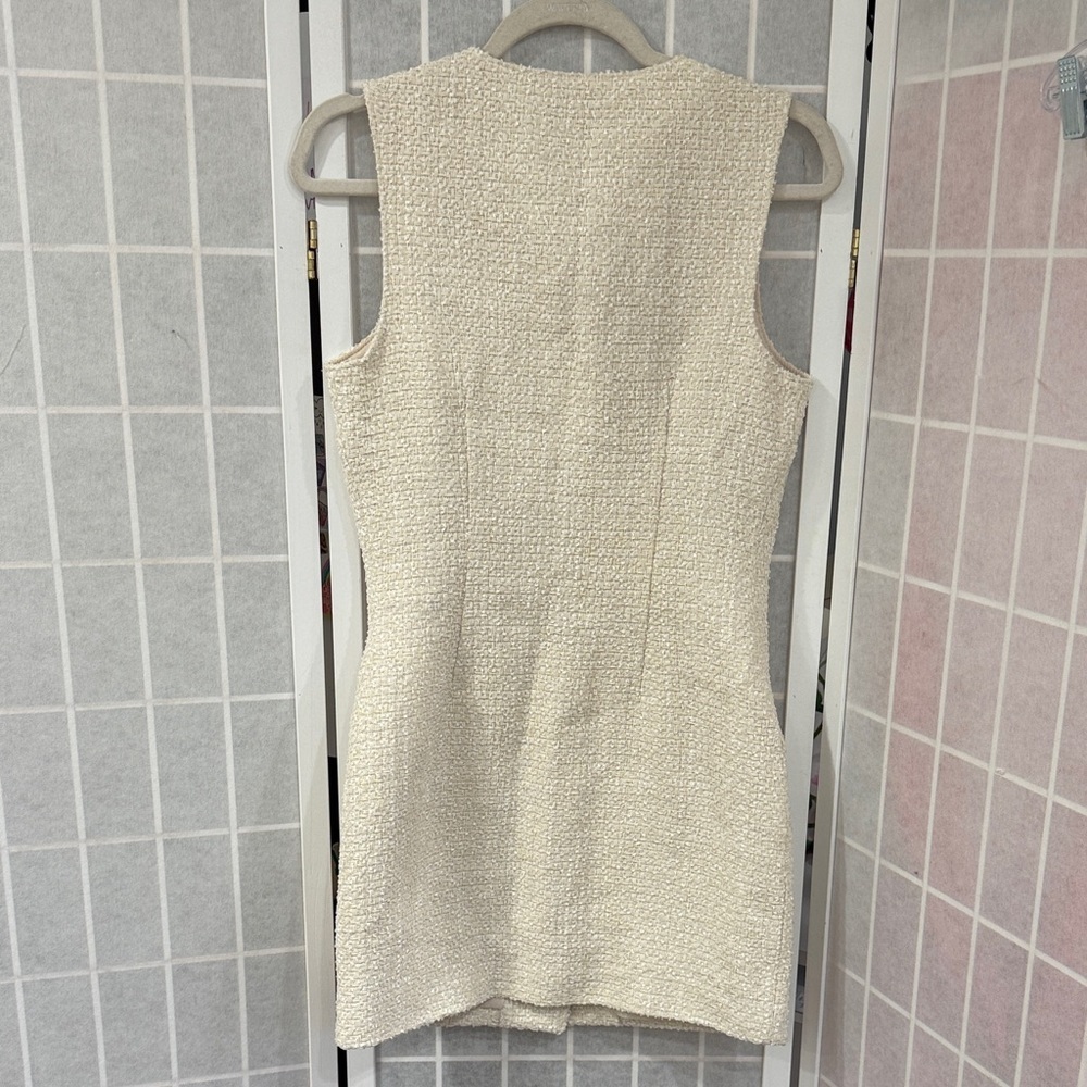 Endless Rose Sleeveless Tweed Mini Dress Size S - Picture 7 of 12
